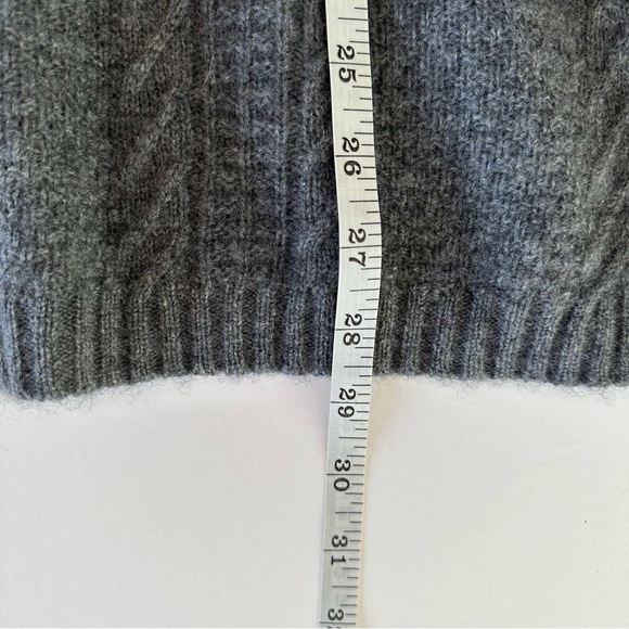 Cynthia Rowley Cashmere Gray Sweater Oversized Short Sleeve XS/S - Picture 13 of 15